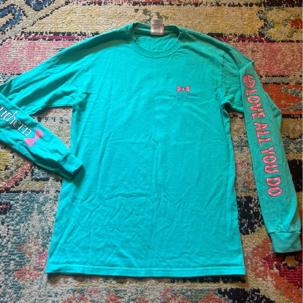 Ladies Simply Southern L/s Tee "Believe In Magic" Sz S